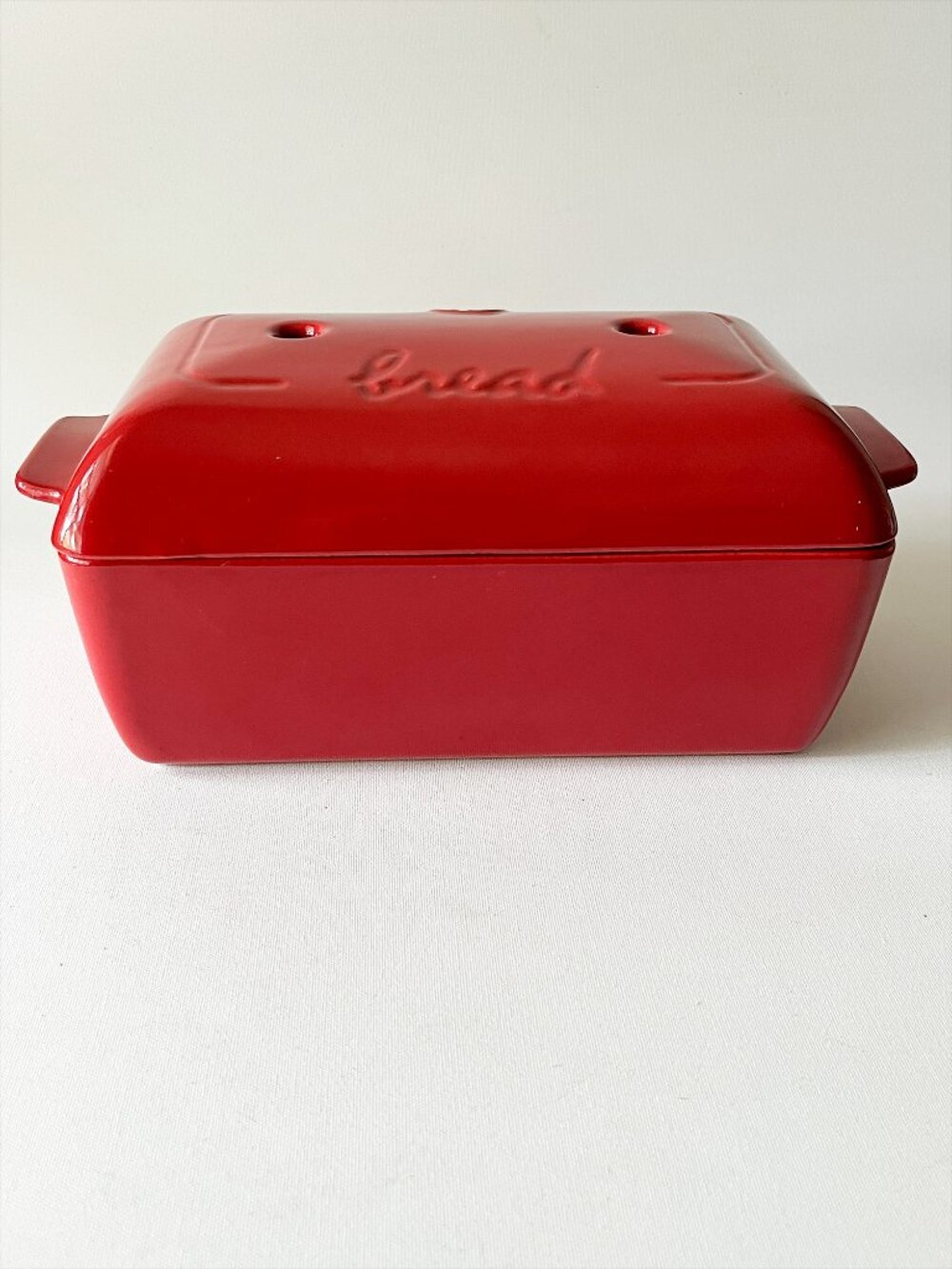 Emile Henry Bread Loaf Baker Red Burgundy Made In France